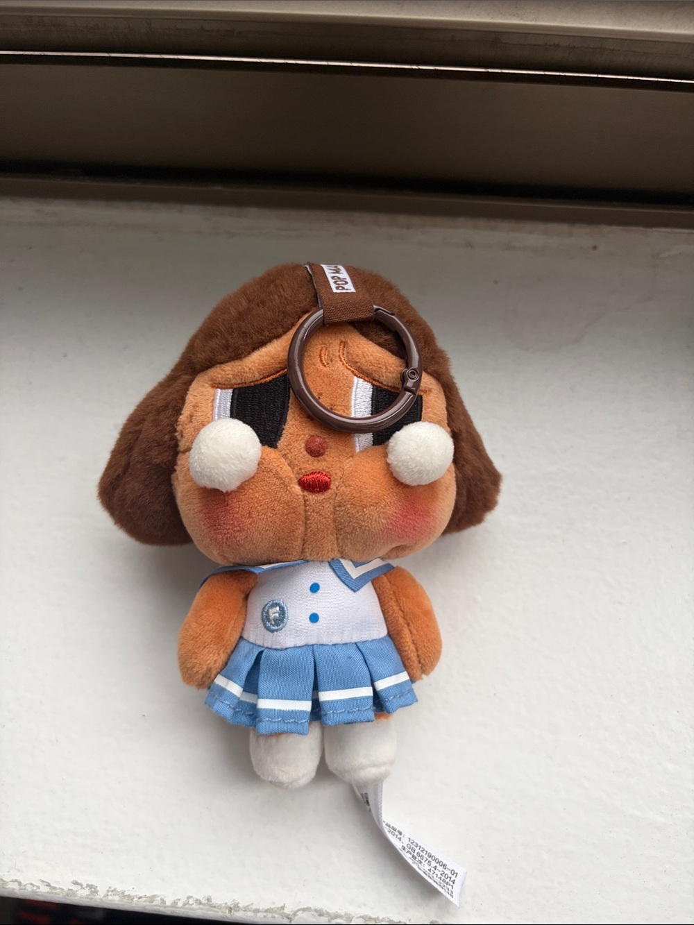 Cry Baby Plush Keychain Doll in Blue Sailor Dress